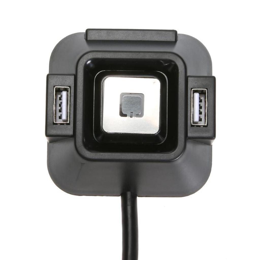 Desktop PC Case Switch Dual USB Ports Power Reset Button LED Lights Audio