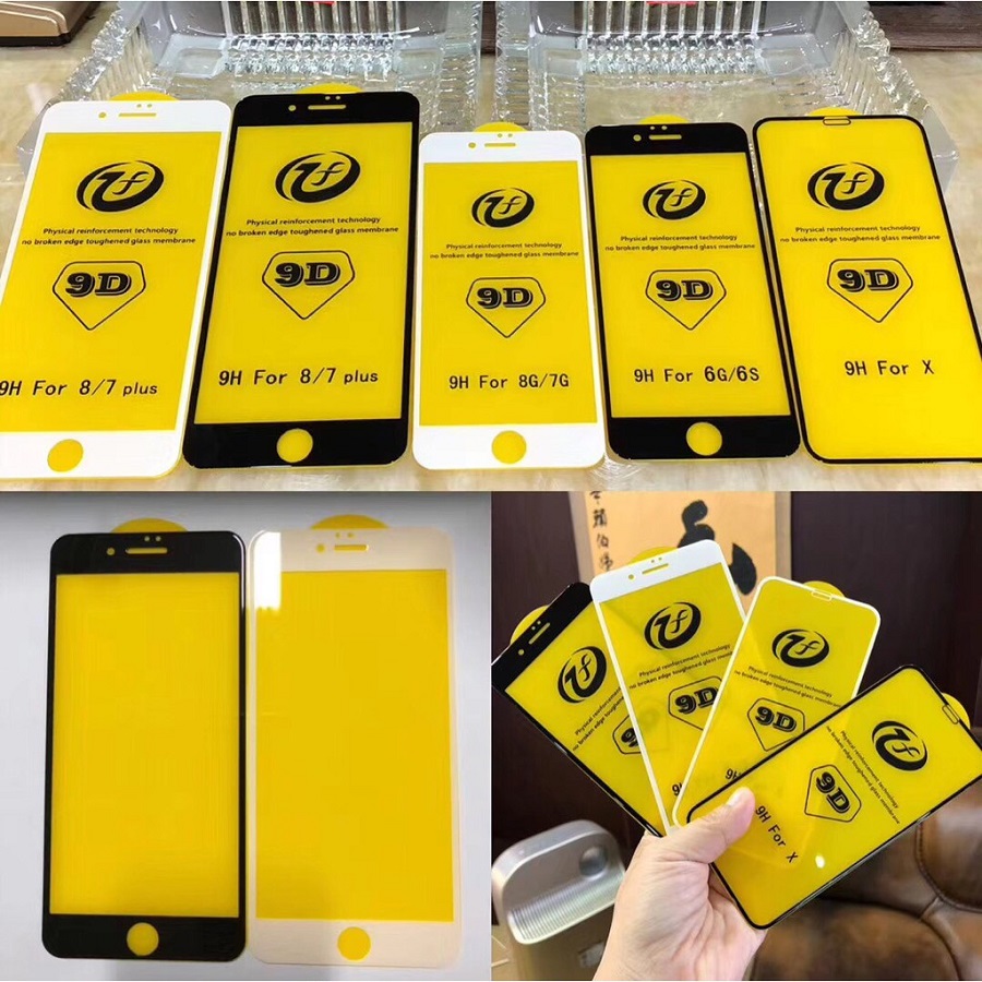 Kính Cường Lực 9D Full Màn Hình Dành Cho Iphone