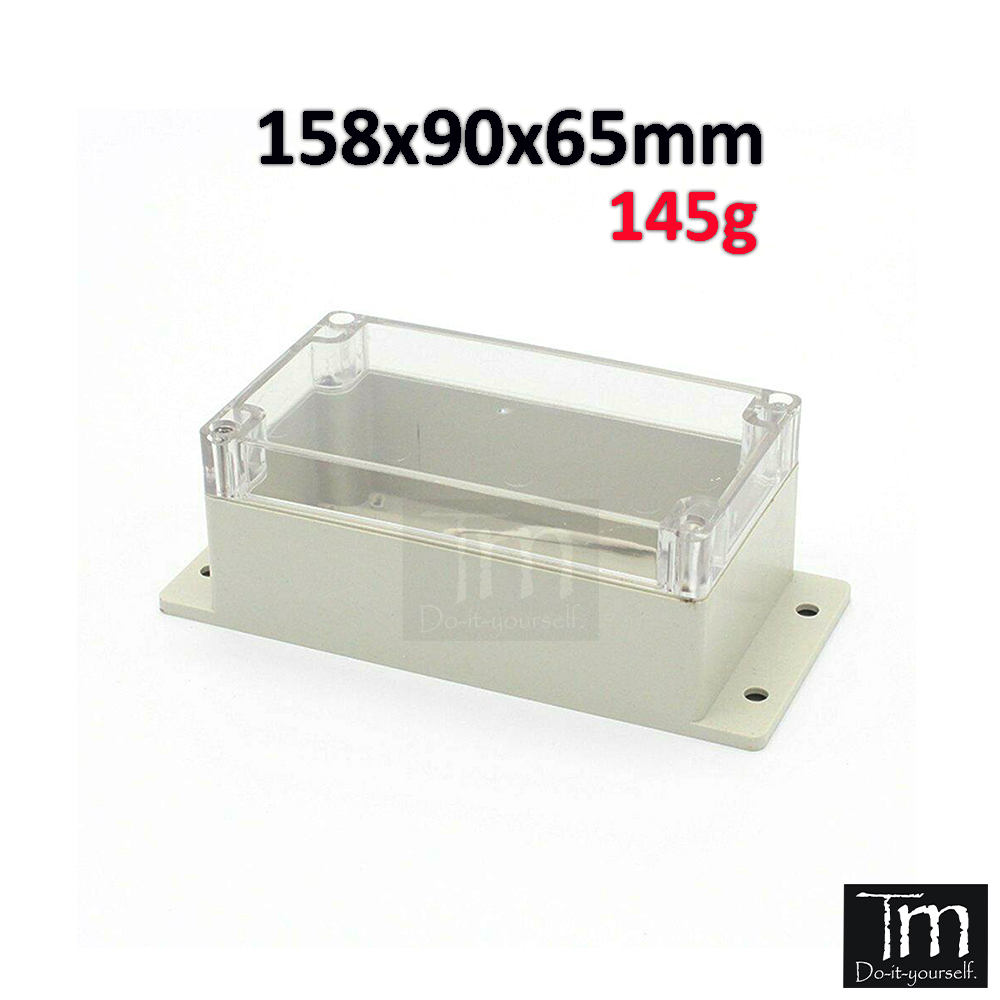 Hộp Nhựa Kỹ Thuật Chống Nước 158*90*65mm Trong Suốt Có Tai
