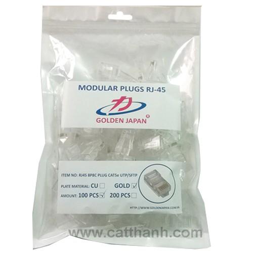 ĐẦU BẤM MẠNG RJ45 Cat5-GOLDEN JAPAN LOẠI TỐT