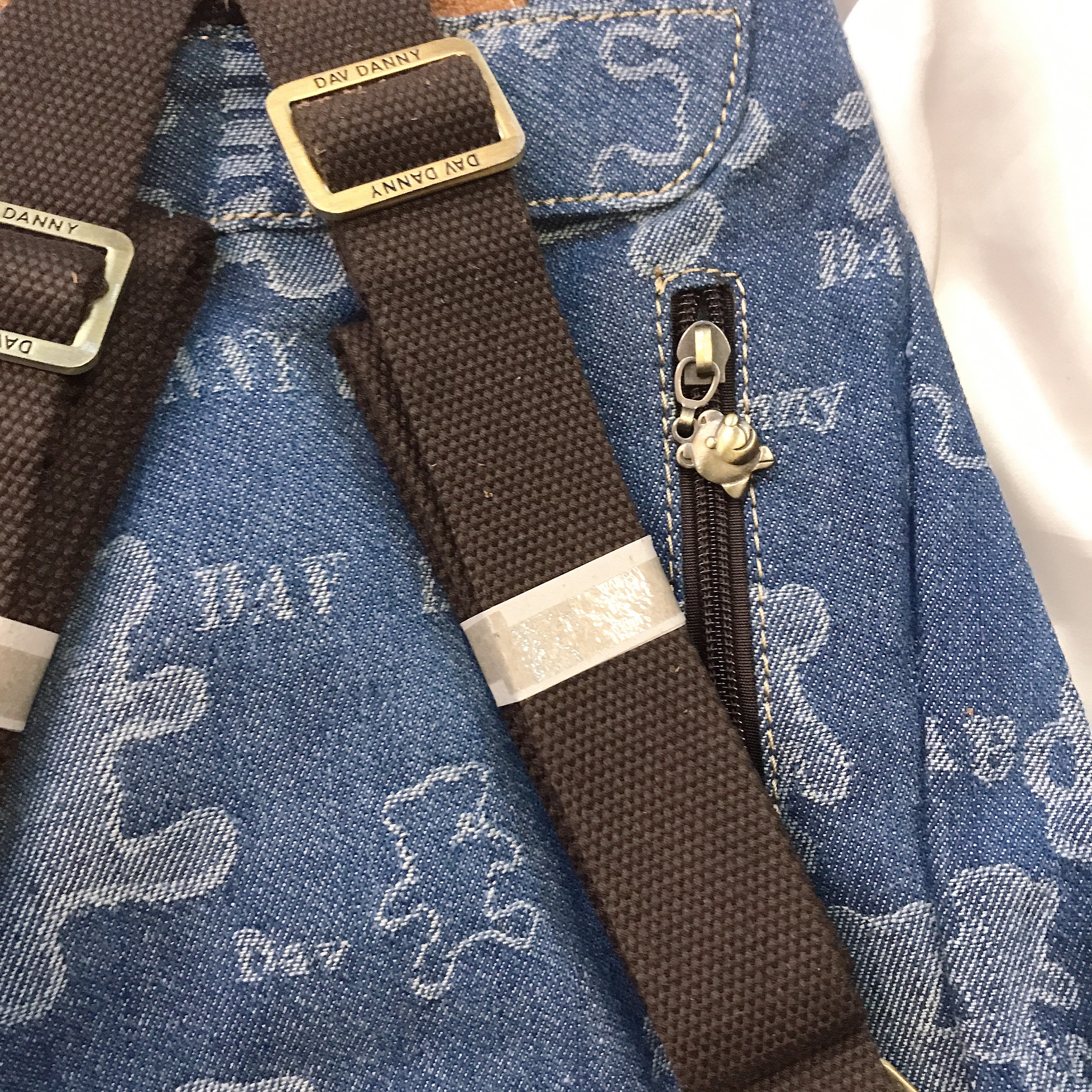 Balo thời trang 2 móc thêu gấu Jean to siêu xinh - DD146E859