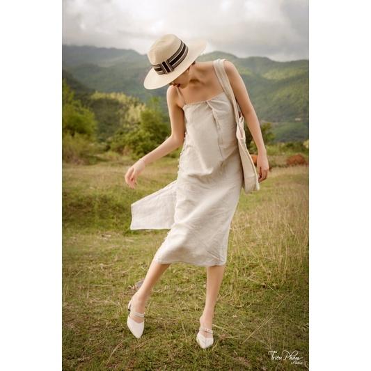 Đầm linen 2 dây