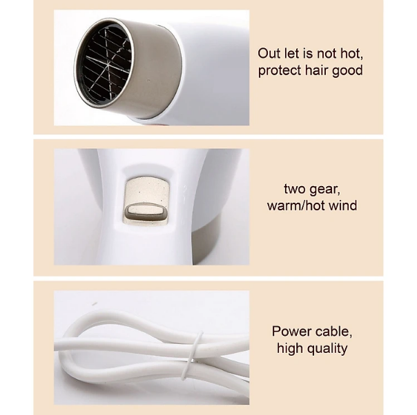 Cao cấp -Máy Sấy Tóc Treo Tường EMDQ Công Nghệ Đức 1300w