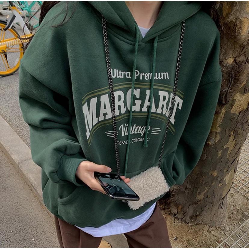 Áo Hoodie nữ thời trang Unisex form rộng phong cách unisex 2021