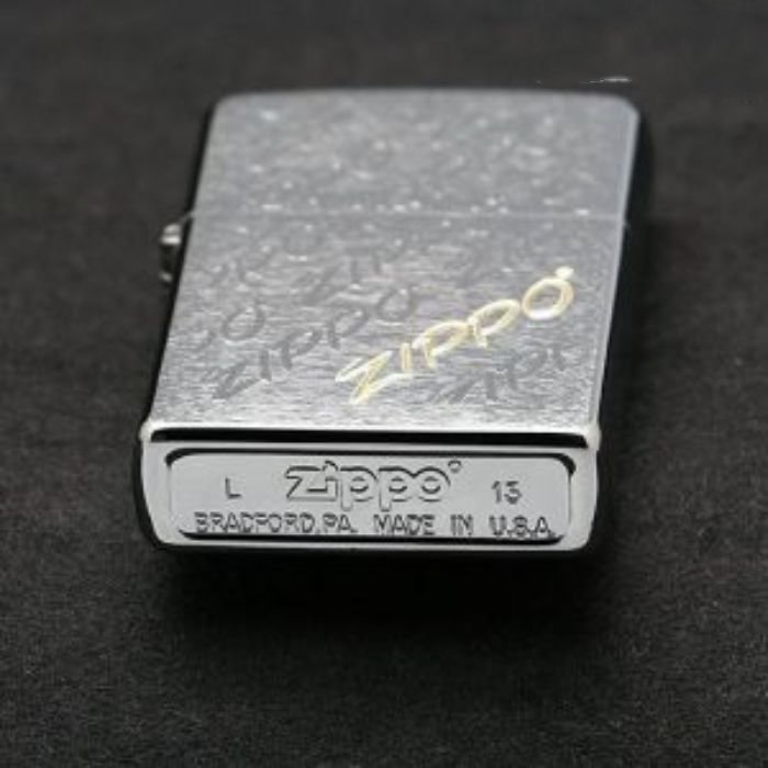 Bật Lửa Zippo Script Brushed Chrome Chính Hãng Usa