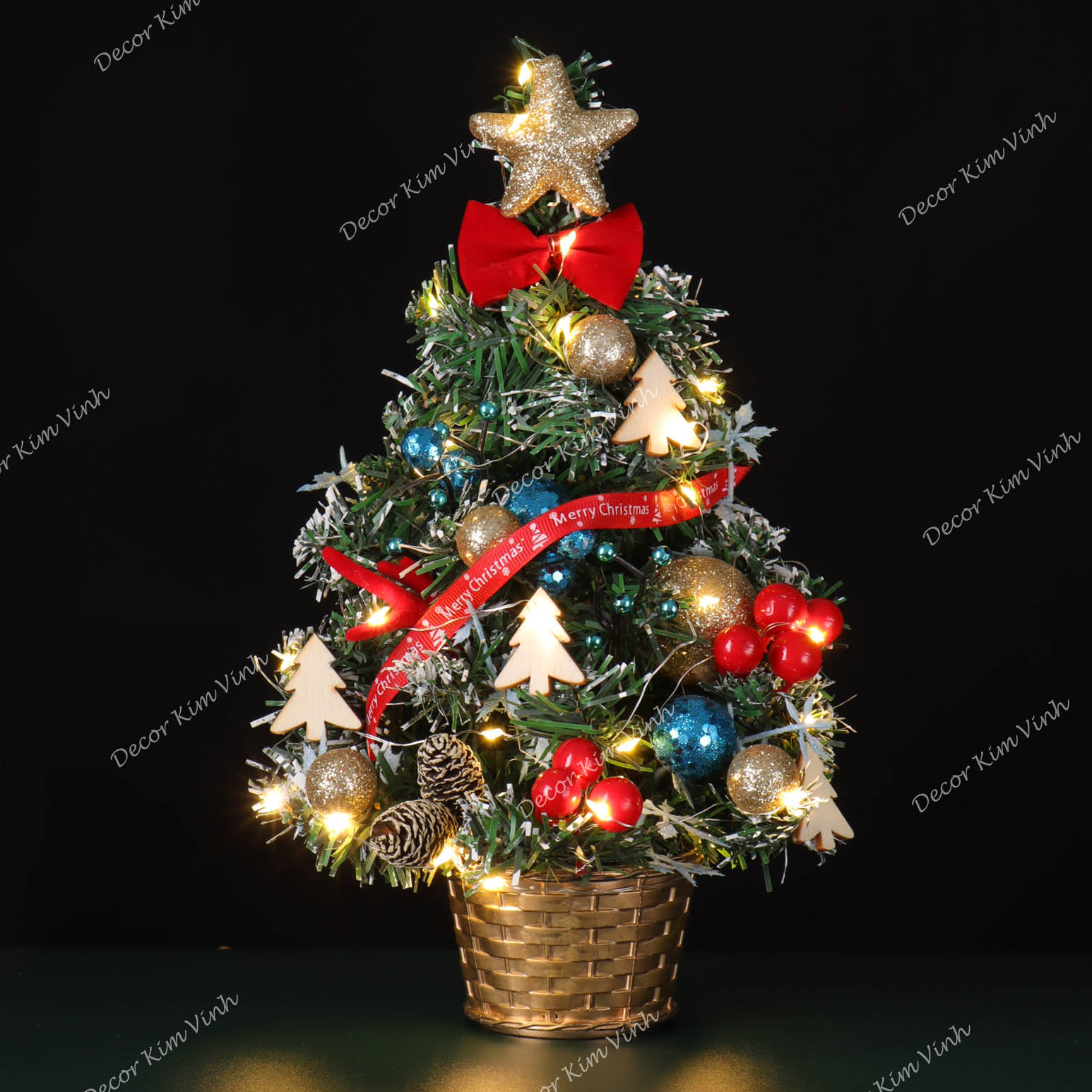 Cây Thông Nhí 3TN07 Cây Thông 30cm Trang Trí Giáng Sinh Cây Thông Noel