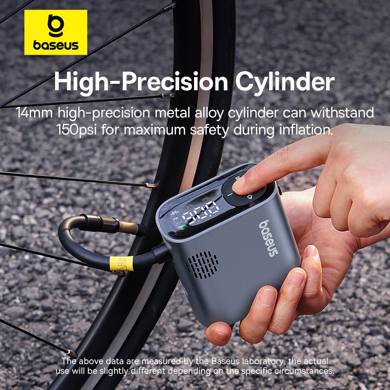 Bơm Lốp Xe Đạp Baseus PrimeTrip Series Portable Bike Pump (1750mAh) - Hàng chính hãng