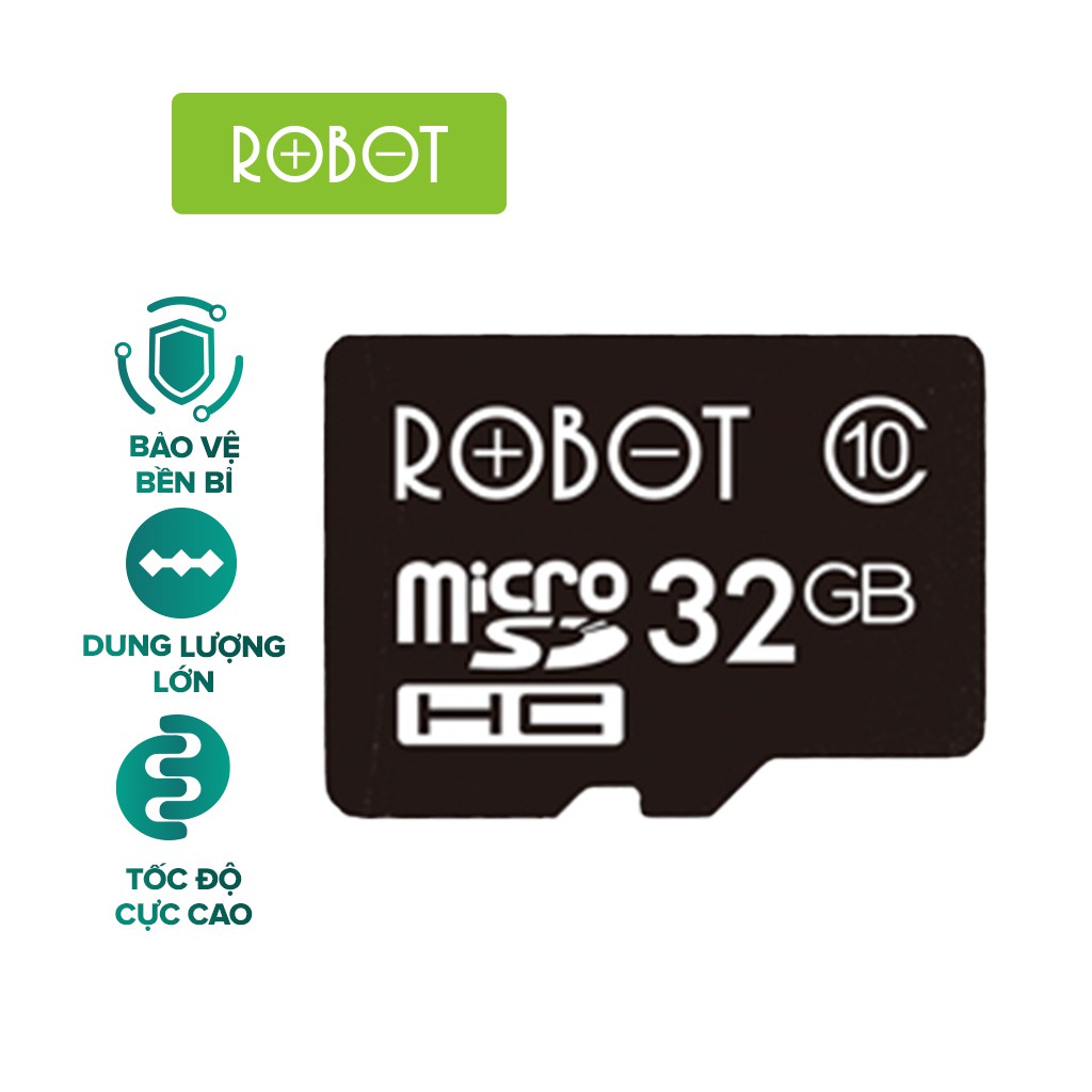 Thẻ Nhớ Micro SD ROBOT TF Card 16GB/ 32GB/ 64GB - Hàng chính hãng