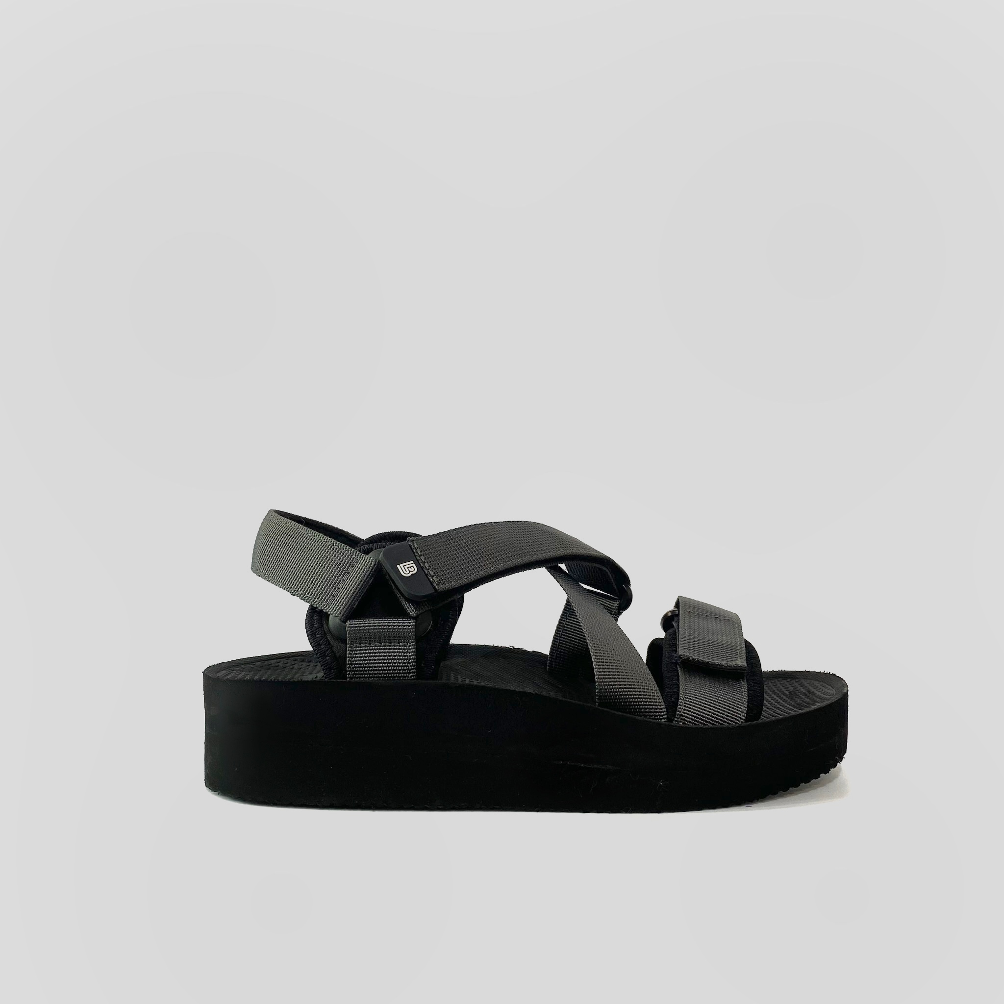 Giày Sandal Nữ The Bily 02W Quai Chéo Đôi - Màu Xám BL02WX