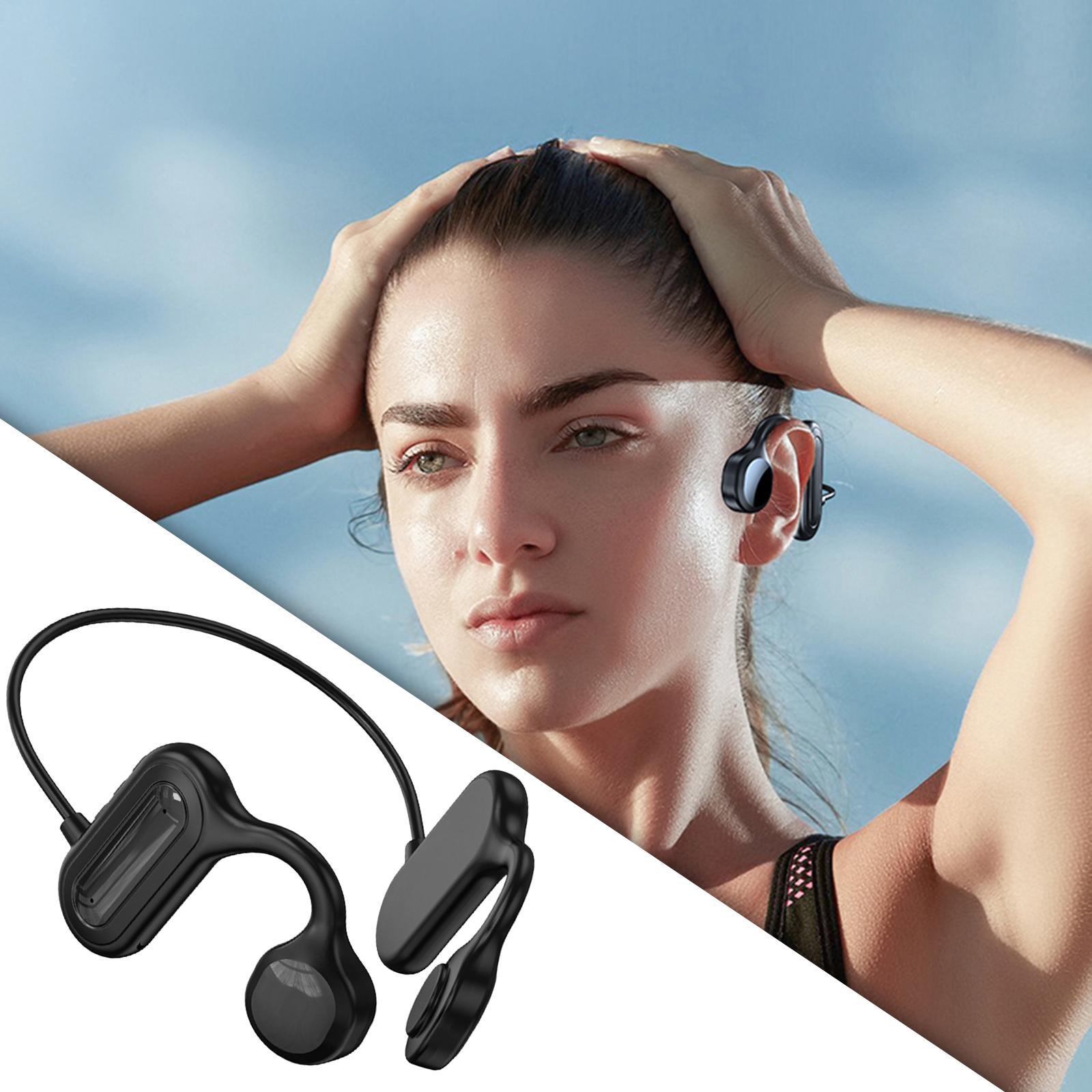 Bone Conduction Headphones, HiFi Headsets Drivers 12H Music Easy Button Work