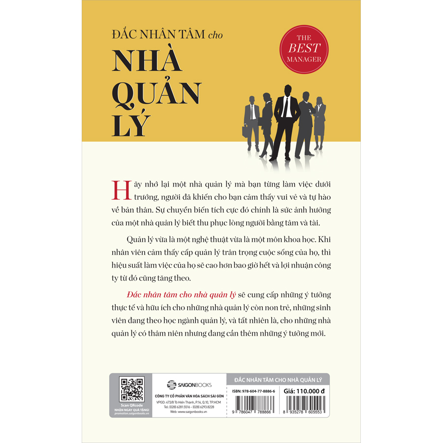Đắc Nhân Tâm Cho Nhà Quản Lý - nguồn ý tưởng thiết thực cho những nhà quản lý còn non trẻ, các sinh viên ngành quản lý