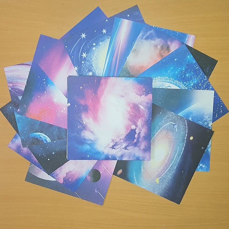 Giấy Thủ Công Gấp Origami - Hành Tinh Milky Way 50 Tờ 2 Mặt Màu