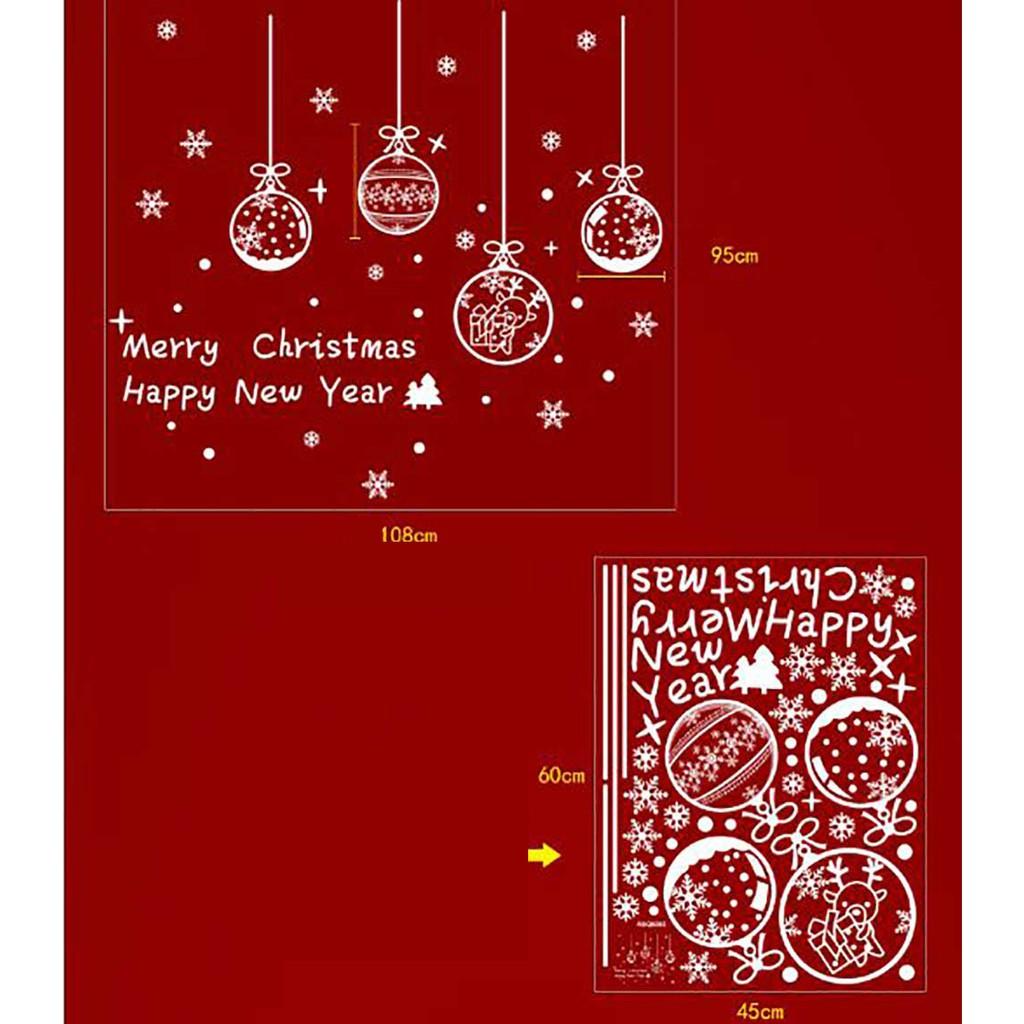 DECAL TRANG TRÍ NOEL 2 MẶT 2021 SỐ 28