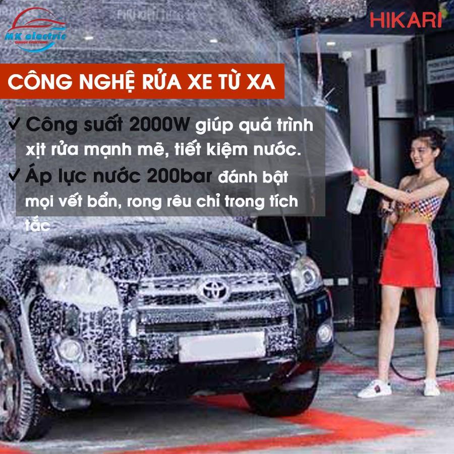 Máy rửa xe mini, Máy xịt rửa cao áp HK-H3 - Có áp chống giật + Chống cháy