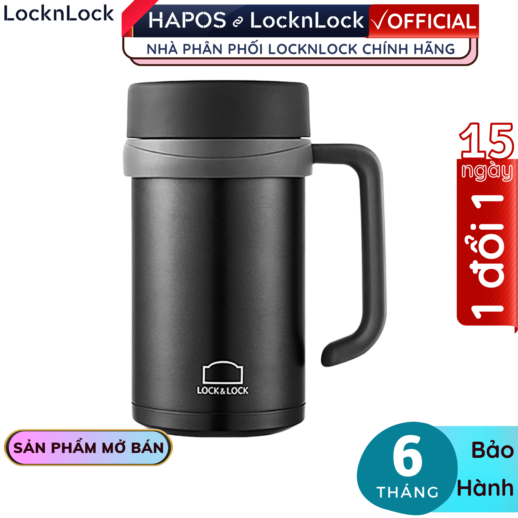 Bình Giữ Nhiệt New Basic Table 500ml Lock&Lock LHC4026 - Hàng chính hãng - Hapos