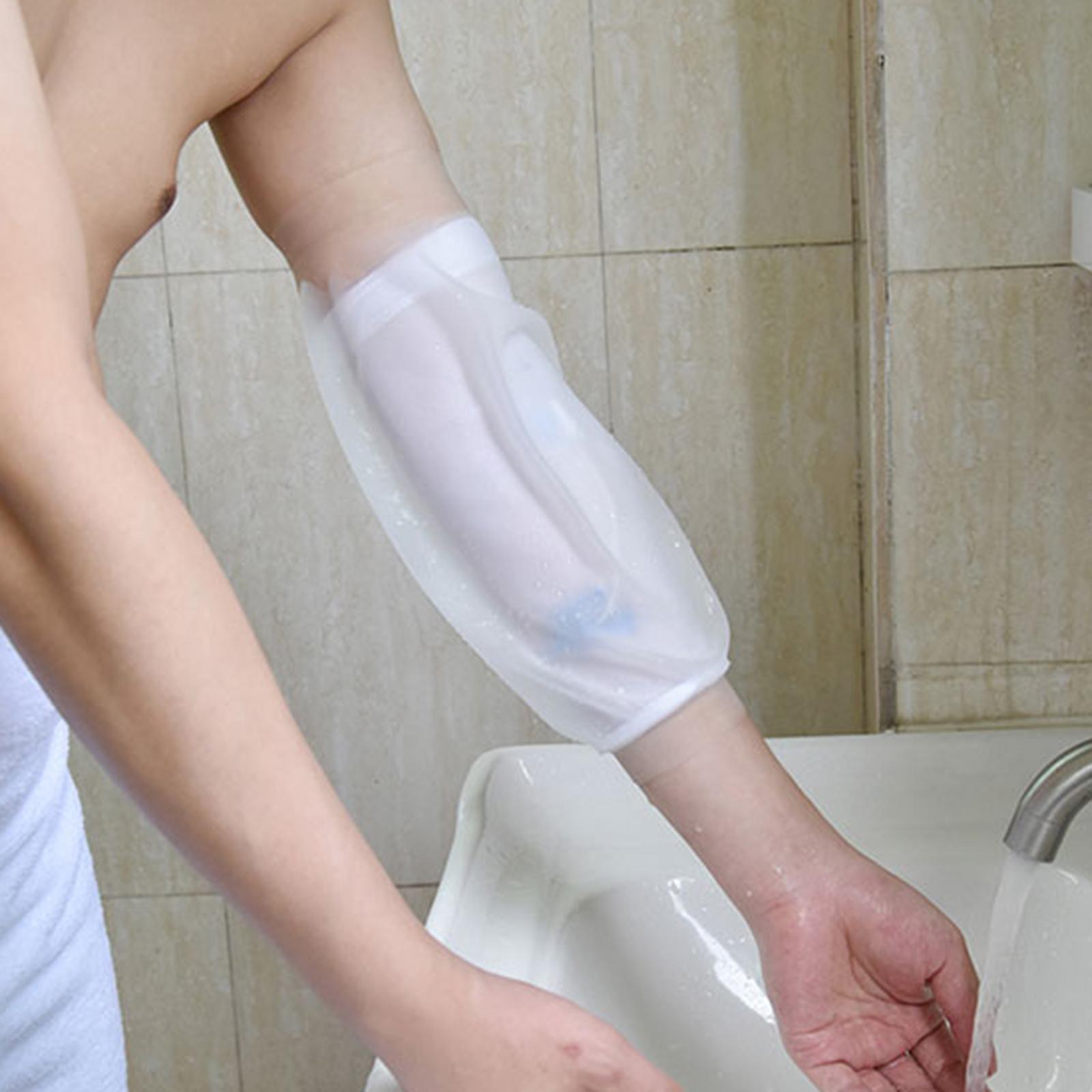 Waterproof Line Shower Cover Reusable Nursing for Adult Elbow Surgery