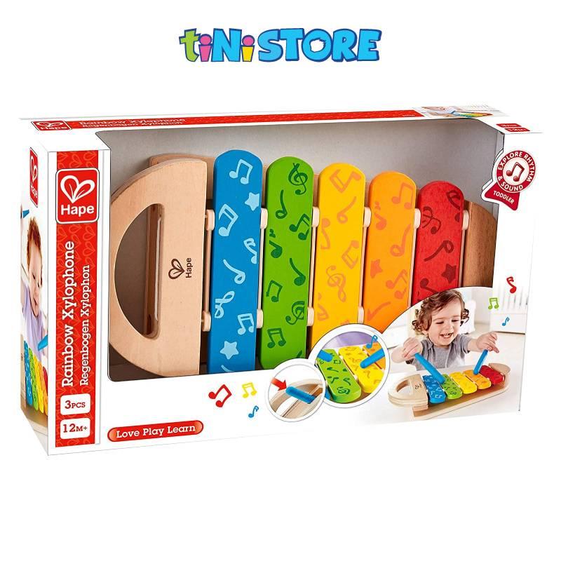 Đồ chơi bằng gỗ Hape nhạc cụ xylophone nhiều màu E0606