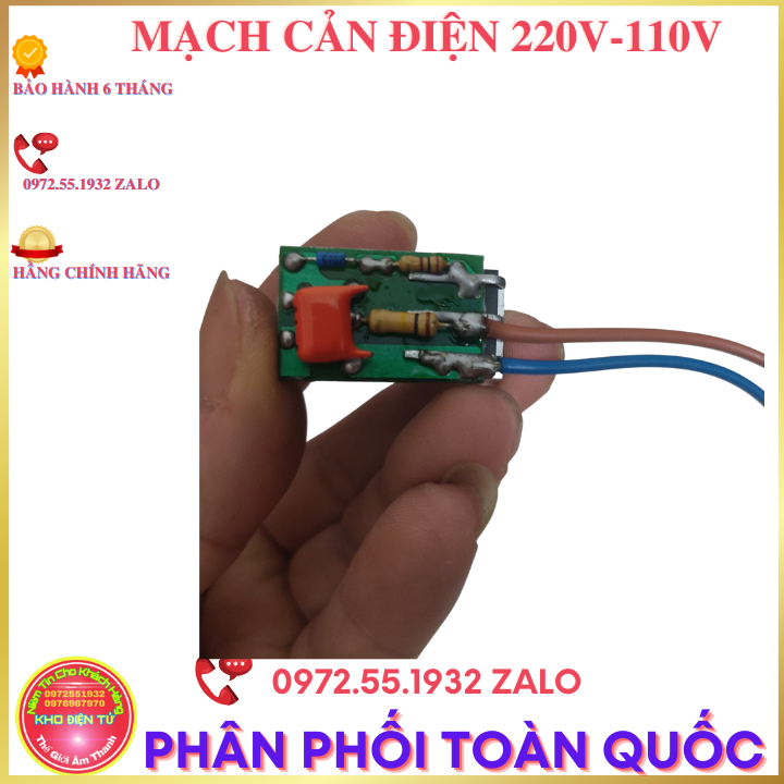 Mạch điện chuyển điện 110 sang 220v cho máy nội địa nhật nhỏ gọn chất lượng-1 mạch