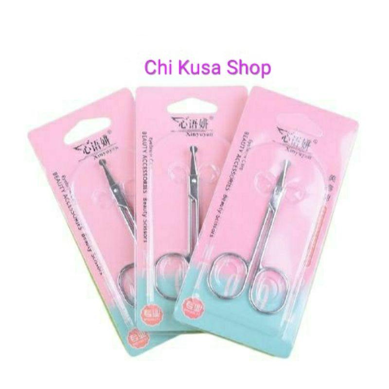 Kéo Đầu Tròn Tỉa Lông Mũi, Lông Mày, Mi Mắt, Tóc, Râu BP Nose Scissors Hàn Quốc