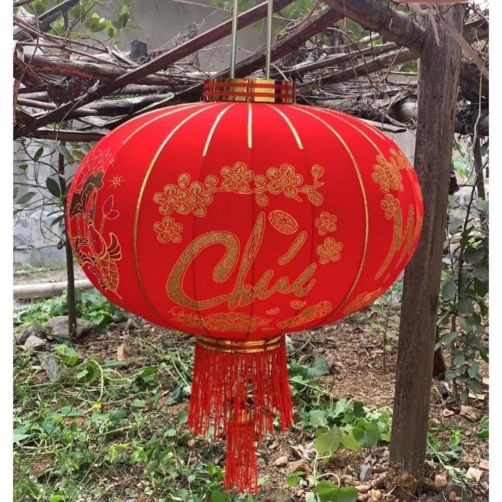 Đèn Lồng Vải Treo Tết Lễ Hội Size 60cm/80cm/100cm