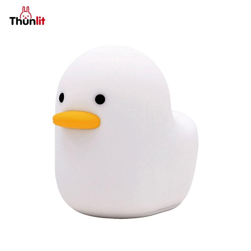 Đèn Ngủ Hình Chú Vịt Đáng Yêu Sạc Usb 1200mah 2 Chế Độ Sáng Tiện Dụng