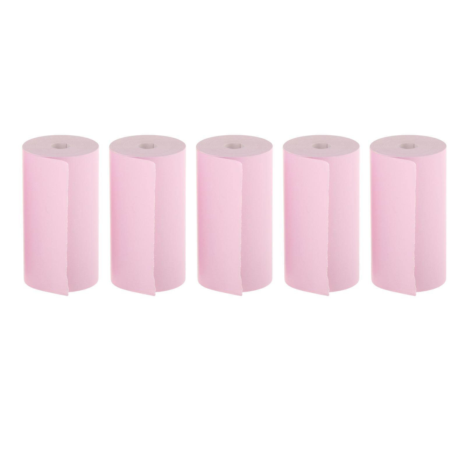 5x Thermal Cash Register Paper Rolls Mini Memo Photo Printer Wireless Thermal Label Printer Printing