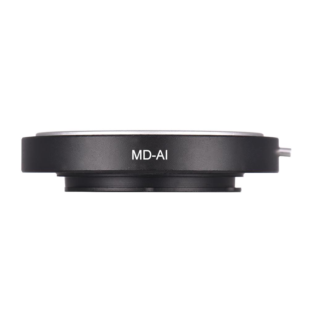 MD-AI Lens Mount Adapter Ring with Corrective Lens for Minolta MD MC Mount Lens to Fit for Nikon AI F Mount Camera for