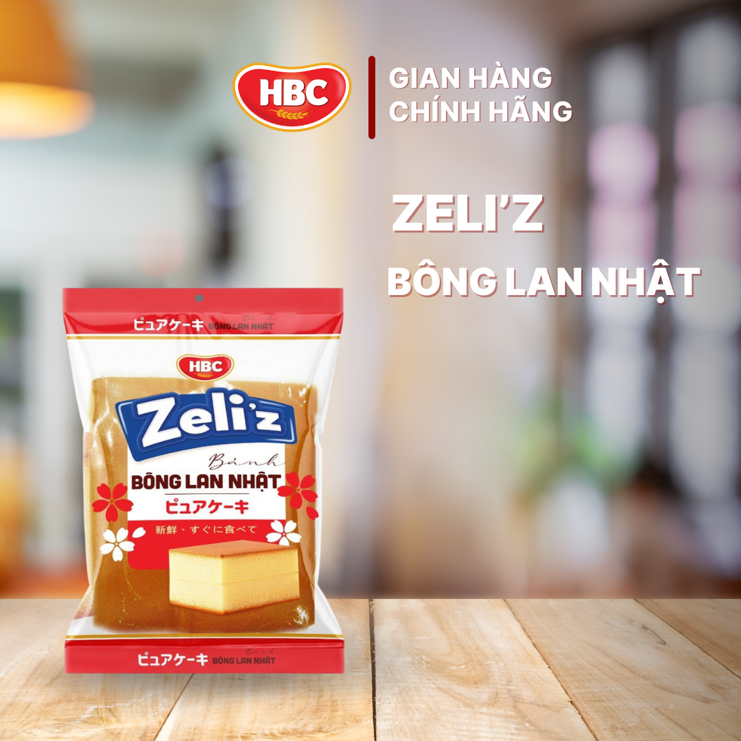 Bánh Bông Lan Nhật Zeli'z - HBC Foods - 55Gr/Cái - Hàng chính hãng