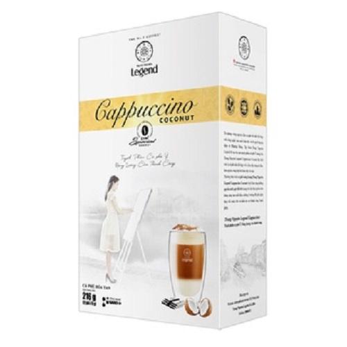 Combo 2 Hộp Cà phê Hòa Tan Cappuccino Coconut - Trung Nguyên Legend - 12 gói (Ít ngọt, béo, thơm)