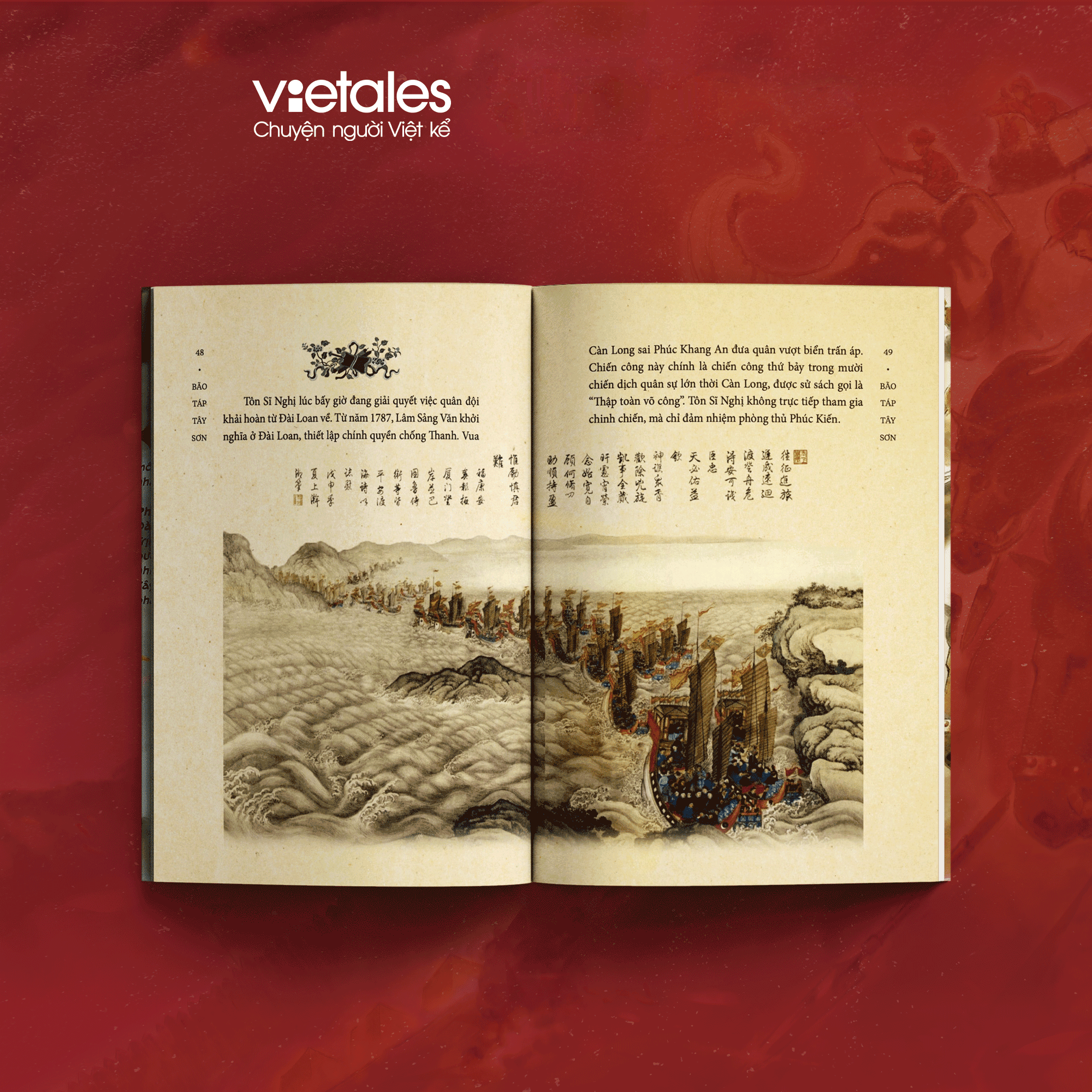 (Postcard chân dung Quang Trung, in màu toàn bộ) BÃO TÁP TÂY SƠN – Trần Hoàng Vũ – Vietales