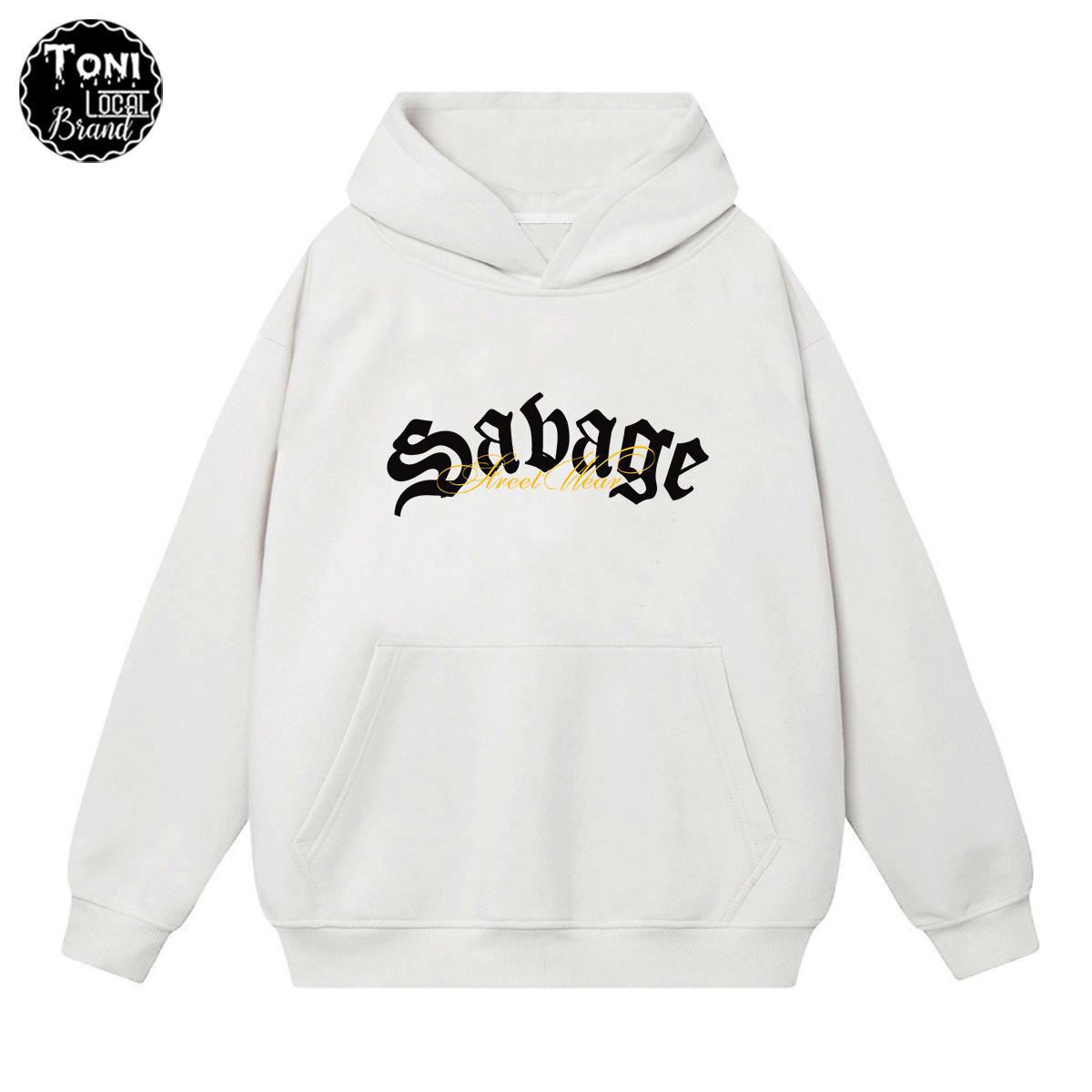 Áo Hoodie Local Brand SABAGE nỉ bông dày form rộng nam nữ Unisex (HD9200L - Full Box - Kèm Video Ảnh Thật)