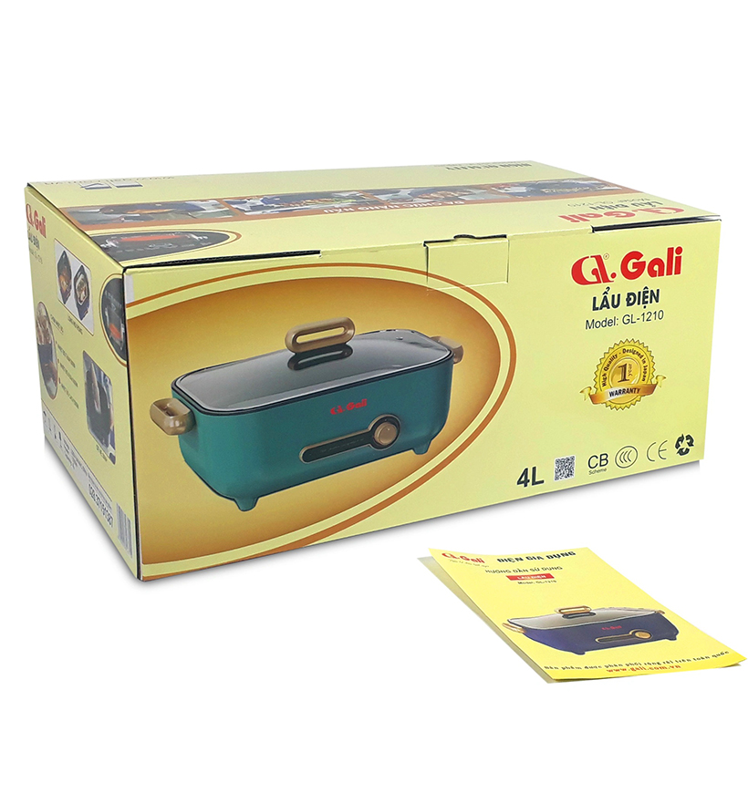 Nồi lẩu điện 4 lít Gali GL-1210 - Hàng chính hãng