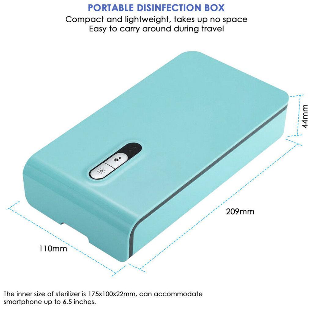 UV Ultraviolet Light Box Case Phone Charger Jewelry Beauty Tools Watches Box