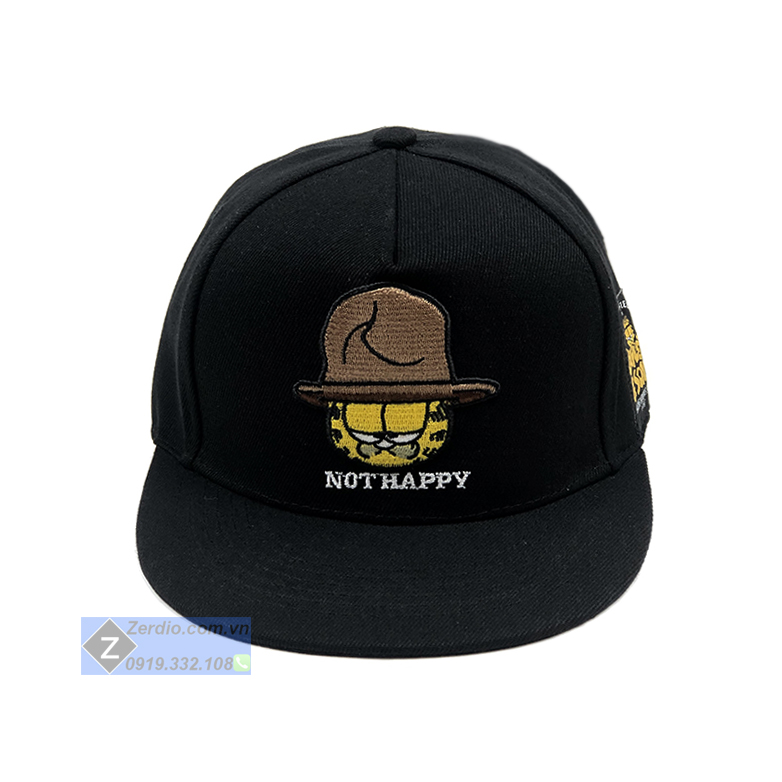 Nón snapback hiphop cá tính màu đen cho cả nam và nữ