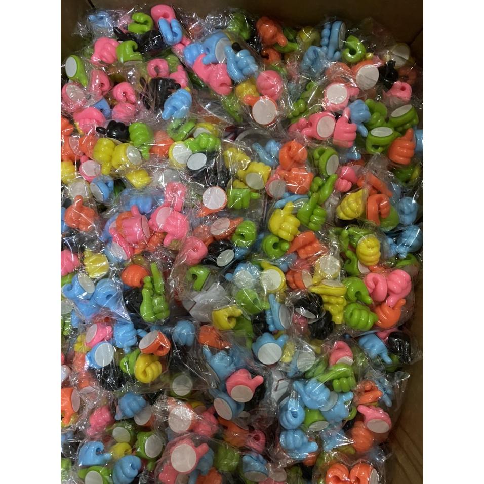 COMBO 10 CÁI Móc Treo Tường Giá Đỡ Dây Cáp Sáng Tạo Cho Phòng Tắm/ Ô tô/ Văn Phòng Có Keo Dán Mặt Sau Hình Bàn Tay Nhỏ