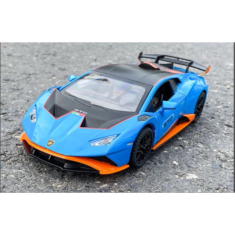 Mô hình xe Lamborghini Huracan STO tỉ lệ 1:24 hãng JINLIFANG