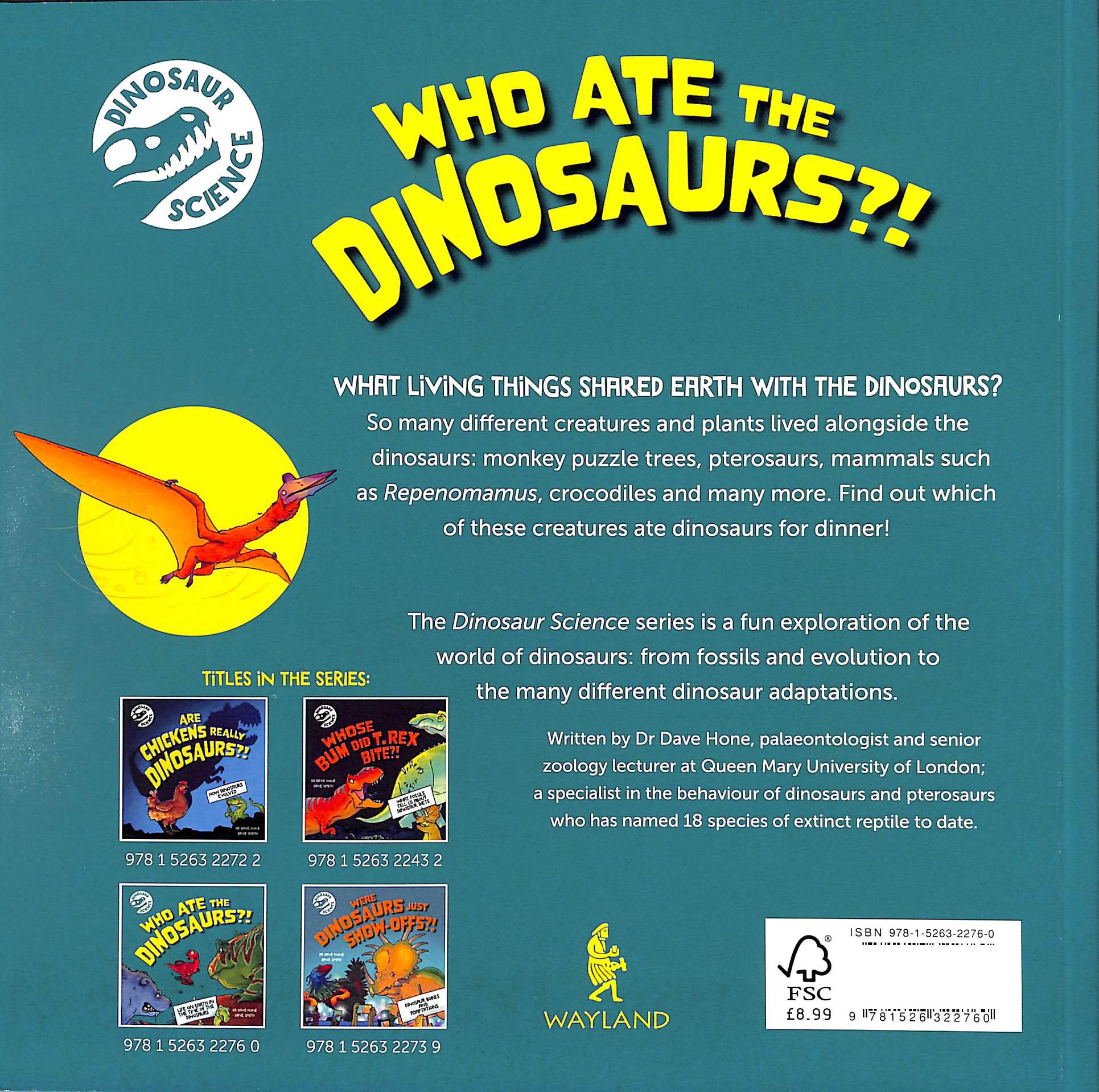 Sách ngoại văn: Dinosaur Science - Who Ate The Dinosaurs?!