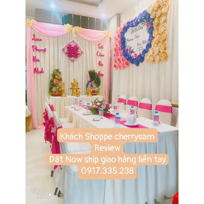 ( Đã may sẵn ) Rèm voan lưới dùng làm phông nền , background sinh nhật , tiệc cưới