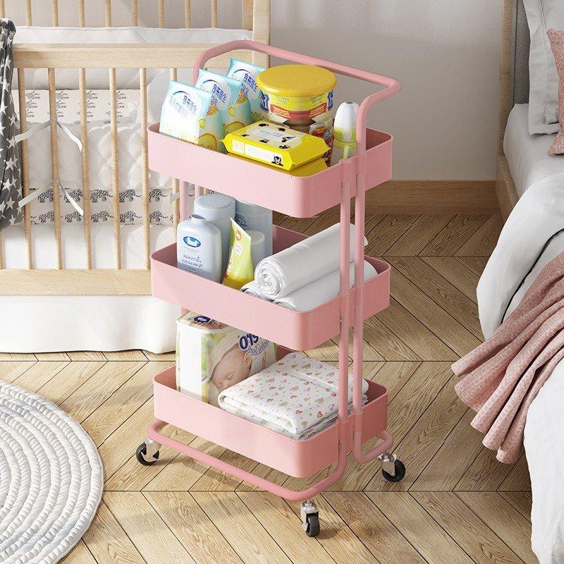 KỆ SẮT ĐA NĂNG 3 TẦNG SƠN TĨNH ĐIỆN, CÓ BÁNH XE, CÓ TAY CẦM