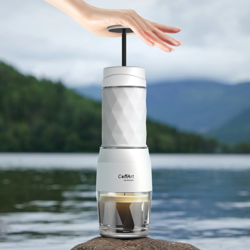 Máy pha cà phê mini cầm tay 3 trong 1 Biolomix HS8439 sử dụng Viên nén Nespresso, viên nang Dolce-Gust và bột cà phê - HÀNG NHẬP KHẨU