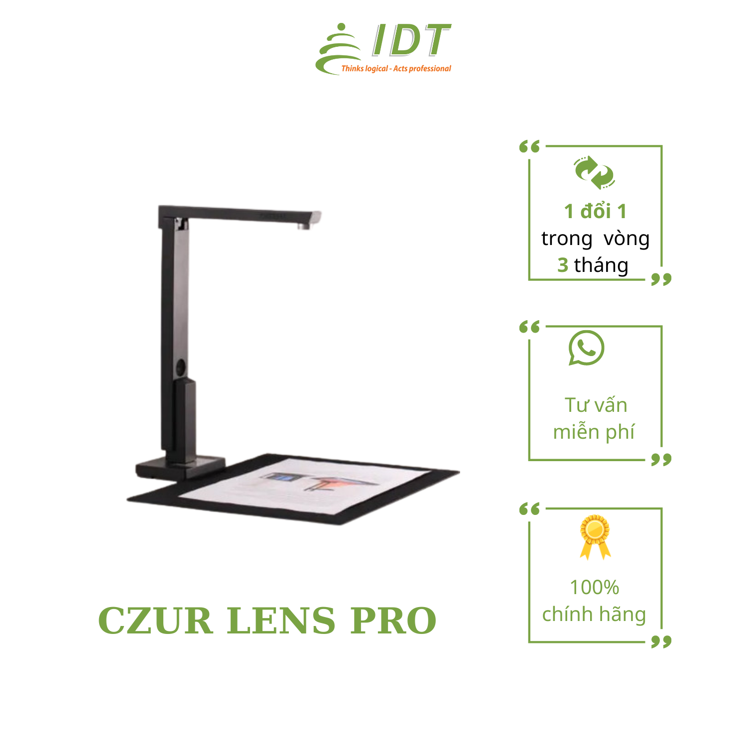 [Hàng chính hãng] Máy scan thông minh Czur Lens Pro 