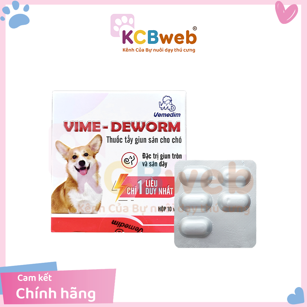 Viên xổ giun Vime-Deworm dành cho chó