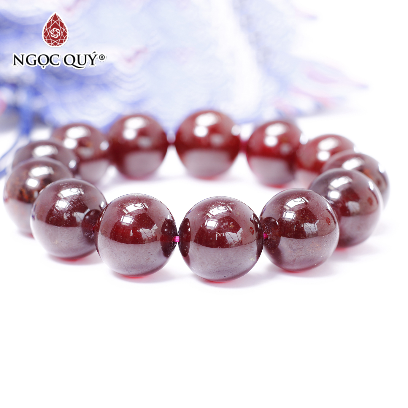 Vòng tay phong thủy nam đá garnet AAA mệnh hỏa, thổ - Ngọc Quý Gemstones