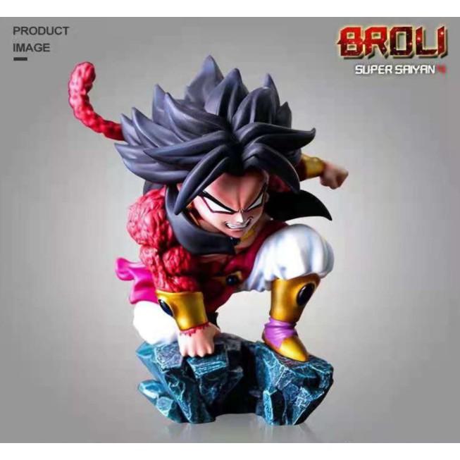 Mô hình Figure Dragon ball 7 viên ngọc rồng Broly super 4 tóc đen 14cm