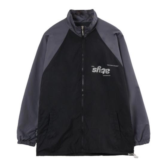 Áo khoác dù Jacket ATYS màu đen phối xám form rộng unisex nam nữ