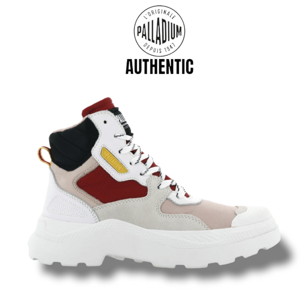 Giày Palladium Store Pallakix cổ cao da lộn kết hợp vải sneaker mẫu mới 76424-916-M