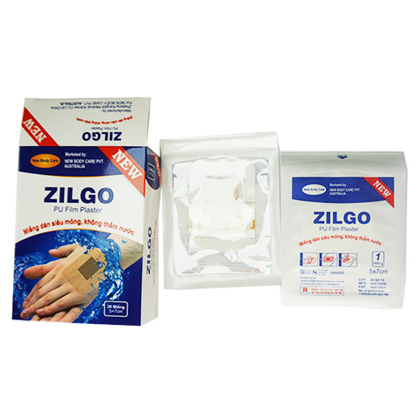 Băng Dán Vết Thương Zilgo PU Film Plaster 5X7cm