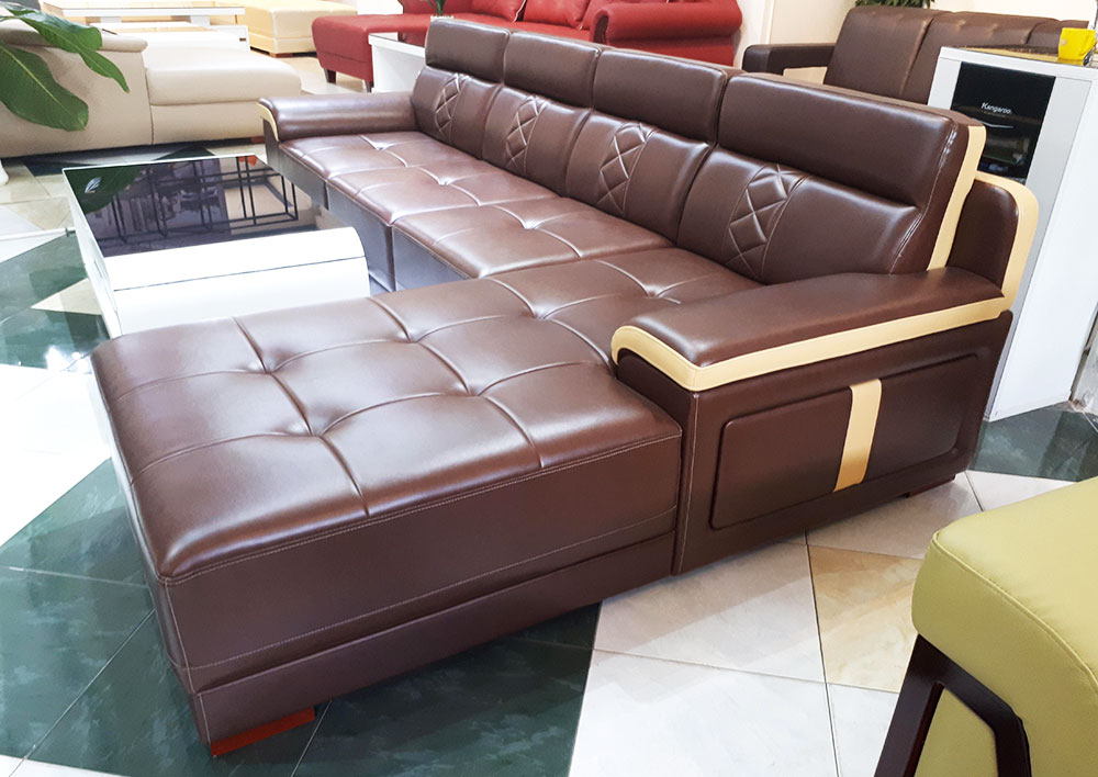 Ghế Salon Góc L Phối Màu Sang Trọng - Sofa Góc Cho Phòng Khách