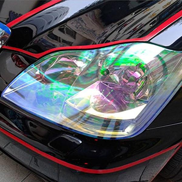 Universal  Light Lamp Headlights Taillights Sticker Vinyl Film Sheet