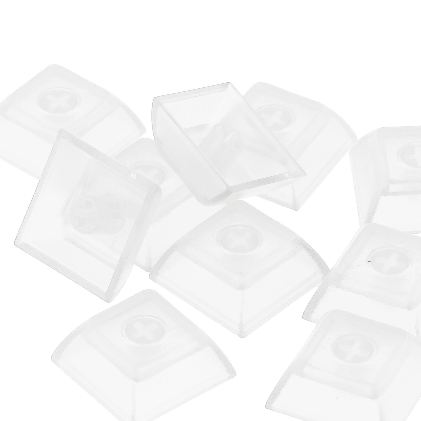 10x 1U Transparent Keycaps Thick PBT for Cherry Switches Game Lovers